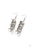 Paparazzi Ocean FROND Property - White Earrings
