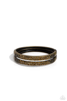 Paparazzi STACKED Up - Brass Bracelet
