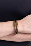 Paparazzi STACKED Up - Brass Bracelet