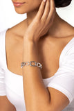 Paparazzi Square Inch - Silver Bracelet