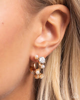 Paparazzi Dazzling Daydream - Gold Hoop Earrings