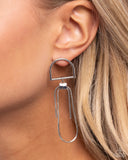 Paparazzi Minimalistic Maven - Silver Post Earrings