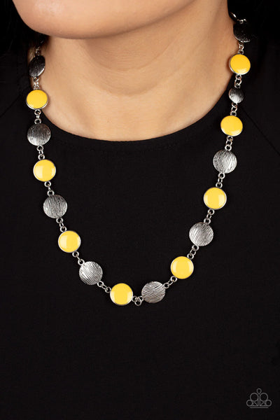 Paparazzi Harmonizing Hotspot - Yellow Necklace