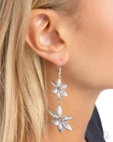 Paparazzi Pearl Posy - Silver Earrings