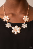 Paparazzi Fiercely Flowering - Copper Necklace