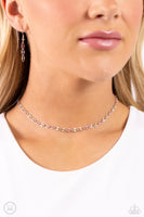 Paparazzi Admirable Accents - Pink Choker Necklace