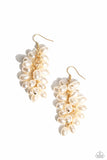 Paparazzi Pearl Posse - Gold Earrings