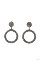 Paparazzi GLOW You Away - Black Post Earrings