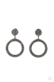 Paparazzi GLOW You Away - Black Post Earrings