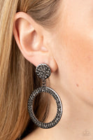 Paparazzi GLOW You Away - Black Post Earrings