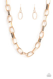 Paparazzi Motley In Motion - Gold Necklace