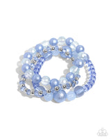 Paparazzi Shattered Stack - Blue ♥ Bracelet