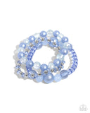 Paparazzi Shattered Stack - Blue ♥ Bracelet