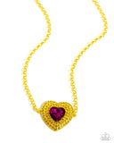 Paparazzi Locket Leisure - Yellow Necklace