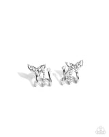 Paparazzi Mythical Marina - White Hoop Earrings