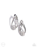 Paparazzi Secret Standout - White Clip-On Earrings