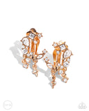 Paparazzi Fantastical Fashion - Gold Clip-On Earrings