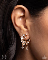 Paparazzi Fantastical Fashion - Gold Clip-On Earrings