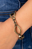 Paparazzi Interwoven Illusion - Brass Bracelet