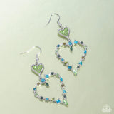 Paparazzi Parallel Passion - Green Earrings