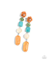 Paparazzi Meditative Magic - Multi Post Earrings