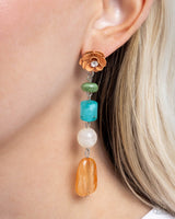 Paparazzi Meditative Magic - Multi Post Earrings