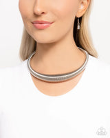 Paparazzi Dramatic Dynasty - Silver Necklace