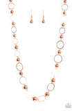 Paparazzi Metro Milestone - Copper Necklace