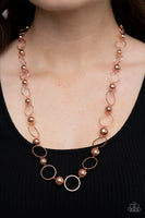 Paparazzi Metro Milestone - Copper Necklace