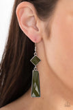 Paparazzi Hollywood Harmony - Green Earrings