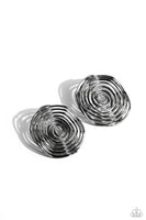 Paparazzi COIL Over - Black Post Earrings