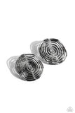 Paparazzi COIL Over - Black Post Earrings
