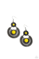 Paparazzi A Wild Bunch - Yellow Earrings