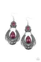 Paparazzi Rise and Roam - Purple Earrings