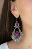 Paparazzi Rise and Roam - Purple Earrings