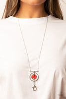 Paparazzi Boulevard Bazaar - Red Lanyard Necklace