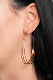 Paparazzi Rimmed Radiance - Copper Hoop Earrings