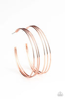 Paparazzi Rimmed Radiance - Copper Hoop Earrings