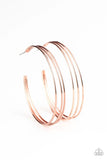 Paparazzi Rimmed Radiance - Copper Hoop Earrings