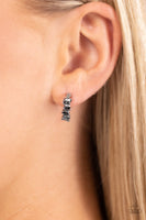 Paparazzi Rugged Rockstar - Silver Hoop Earrings