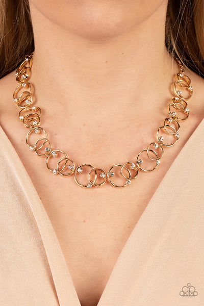 Paparazzi Center of My Universe - Gold Necklace