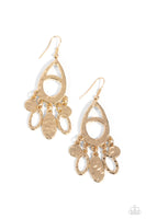 Paparazzi PLAINS Jane - Gold Earrings