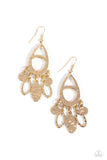 Paparazzi PLAINS Jane - Gold Earrings
