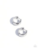 Paparazzi Signature Sheen - Silver Hoop Earrings