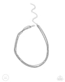 Paparazzi Industrial Independence - Silver Necklace