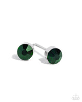 Paparazzi Logical Light - Green Post Earrings