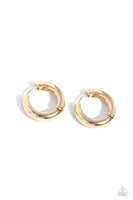 Paparazzi Simply Sinuous & Textured Theme - Gold Hoop Earrings Set