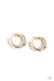 Paparazzi Simply Sinuous & Textured Theme - Gold Hoop Earrings Set