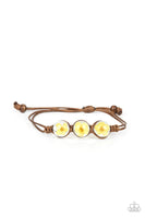 Paparazzi Prairie Persuasion - Yellow Bracelet