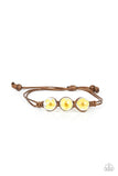 Paparazzi Prairie Persuasion - Yellow Bracelet